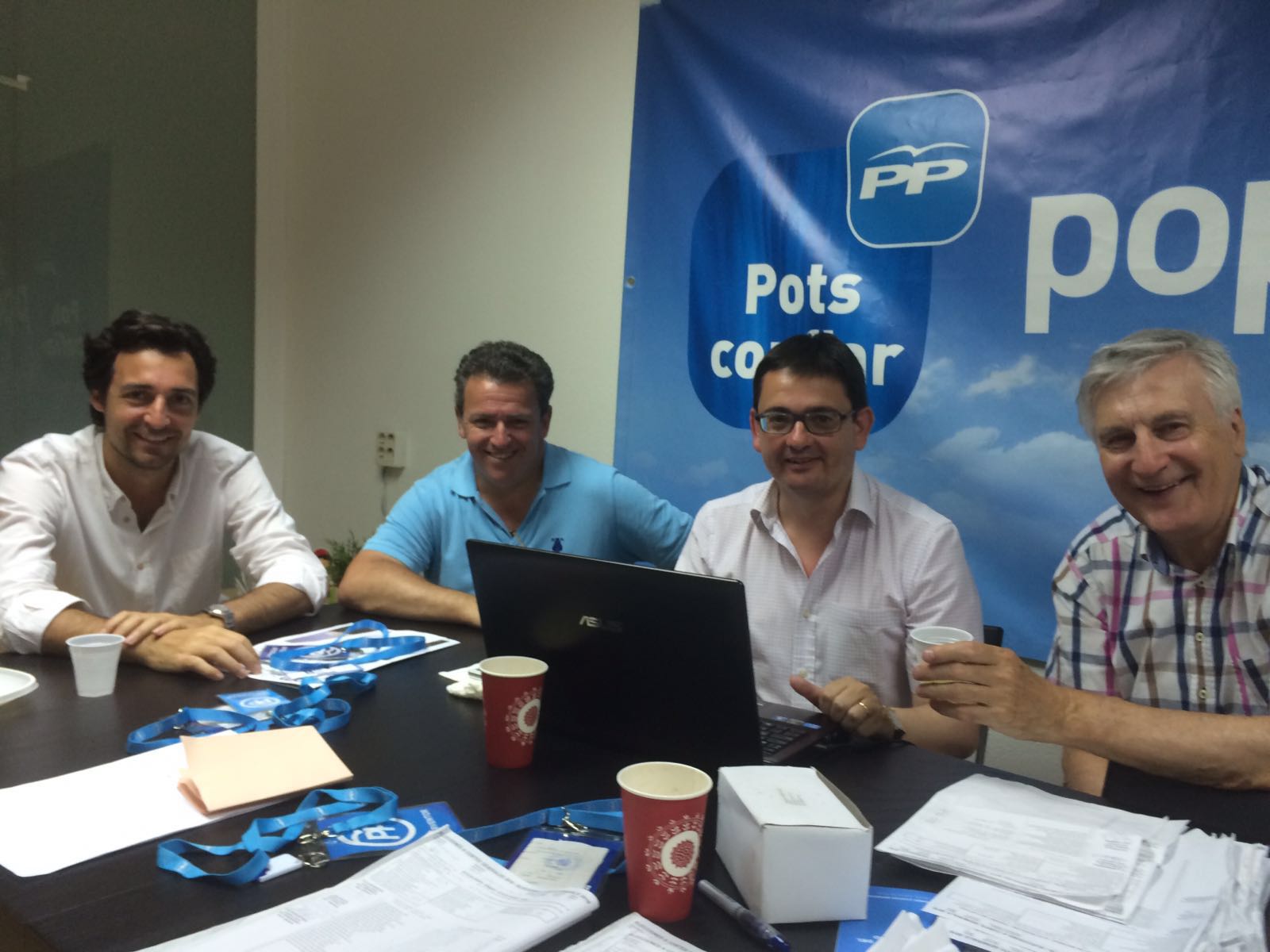 Satisfacció a la seu popular FOTO: Cedida