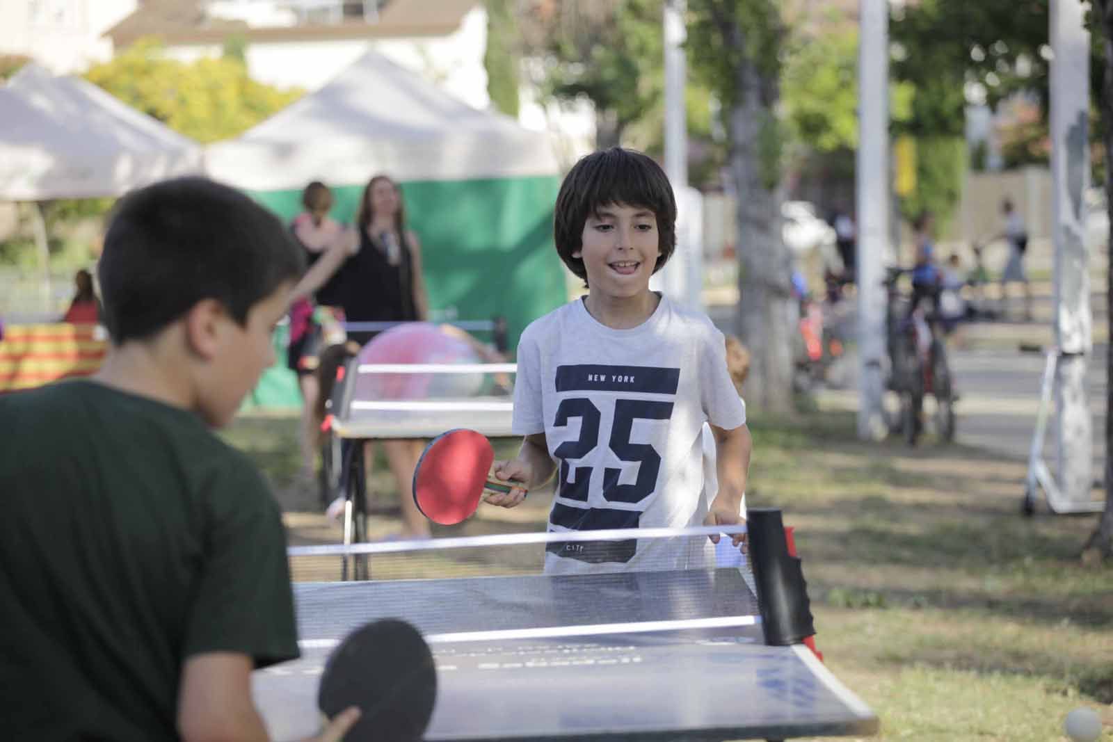 El tennis de taula és una altra de les activitats de Festa Major FOTO: Artur Ribera