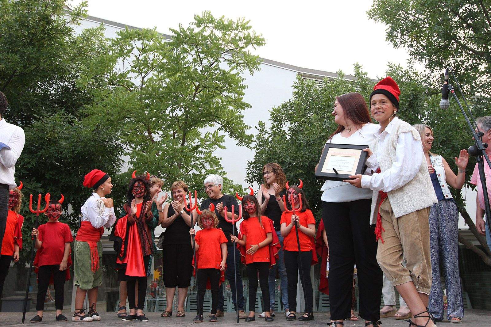 Els Pastorets de Mira-sol han estat els protagonistes del pregó FOTO: Haidy Blanch