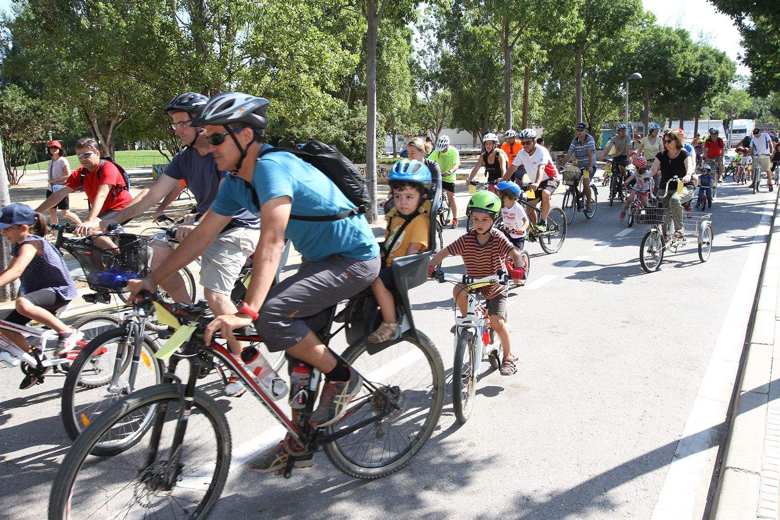 La biciletada ha comptat amb una 80a de mirasolencs FOTO: Haidy Blanch 