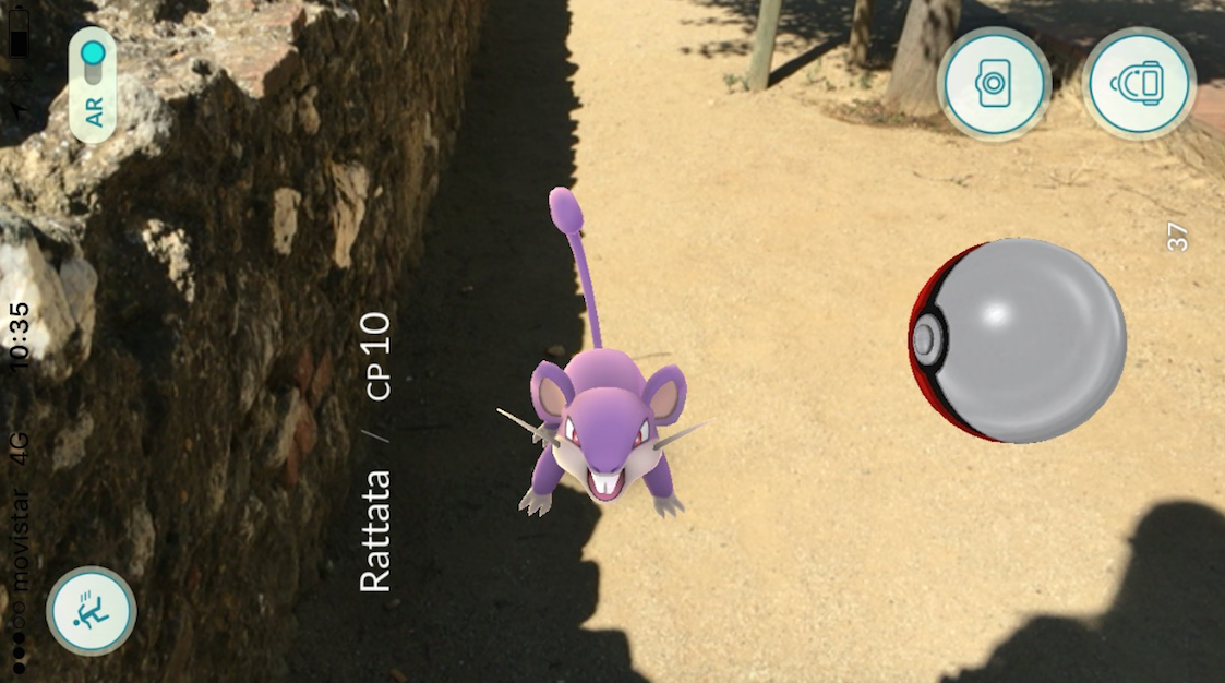 Un Pok&eacute;mon al Monestir de Sant Cugat. FOTO: A. Figueras