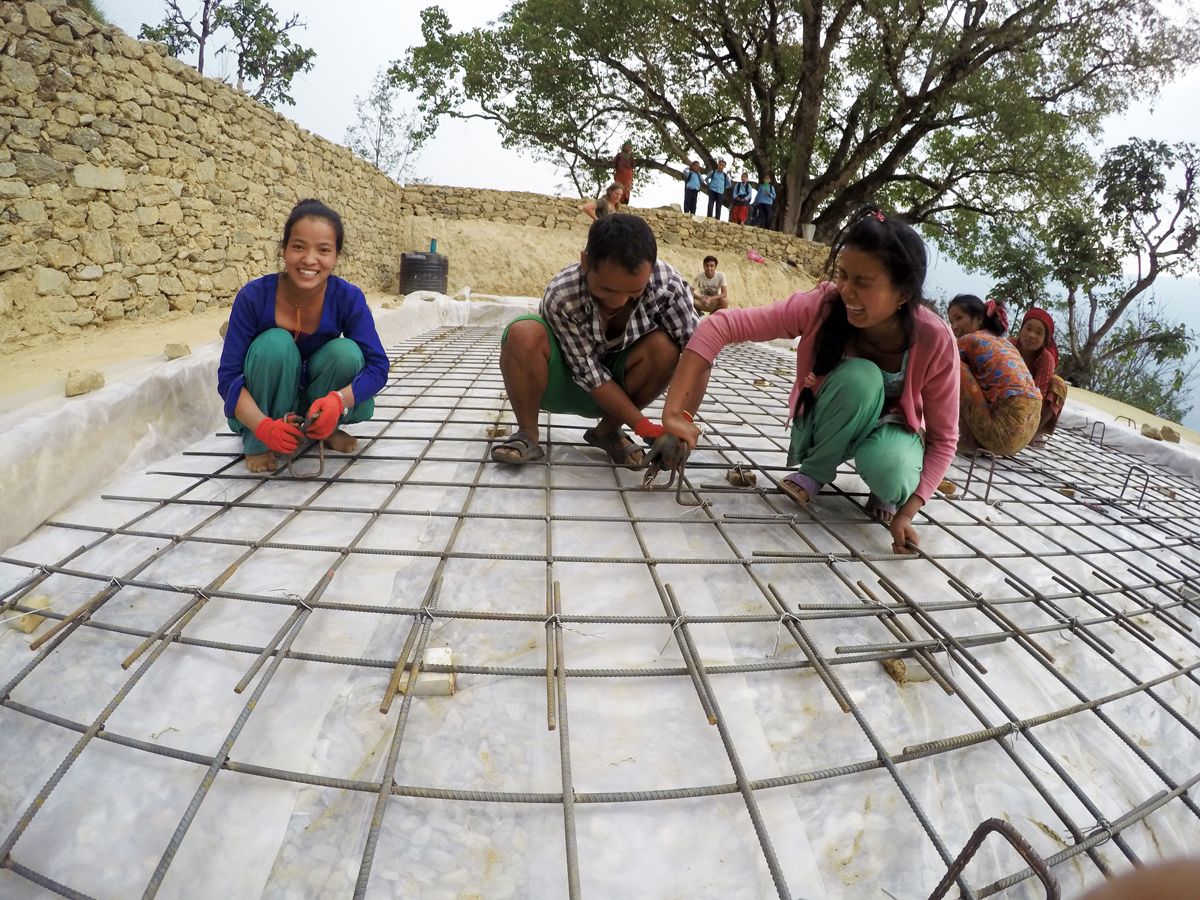 L'escola, en procés de construcció FOTO: Cedida L'escola, en procés de construcció FOTO: Cedida