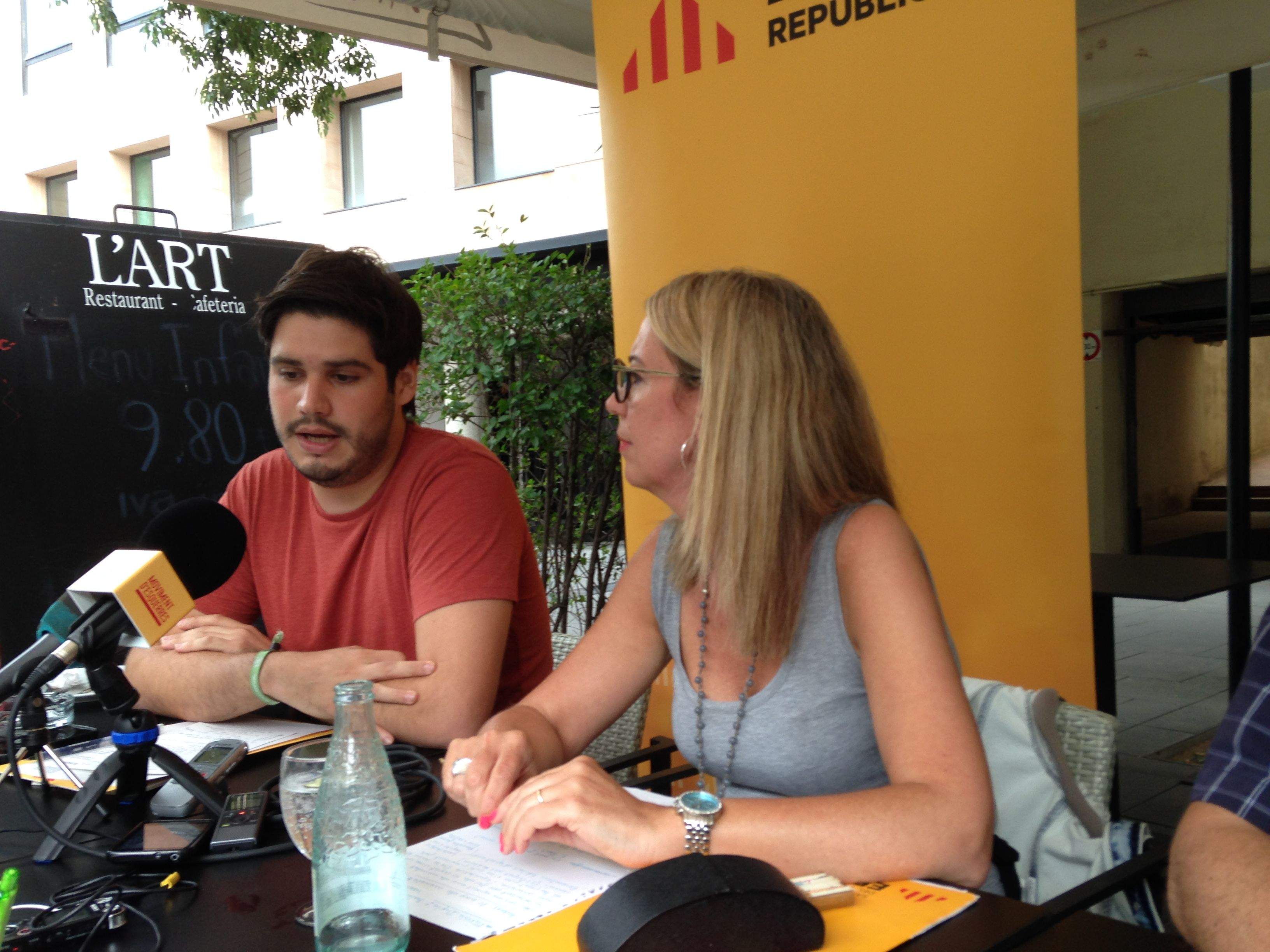 Gómez i Ingla en un moment de la roda de premsa de balanç del mandat  FOTO: C. Caballé