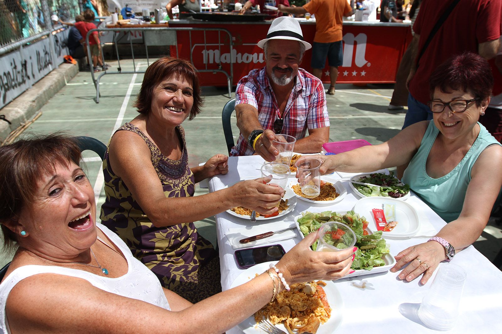 El dinar ha tingut lloc a les pistes poliesportives FOTO: Haidy Blanch