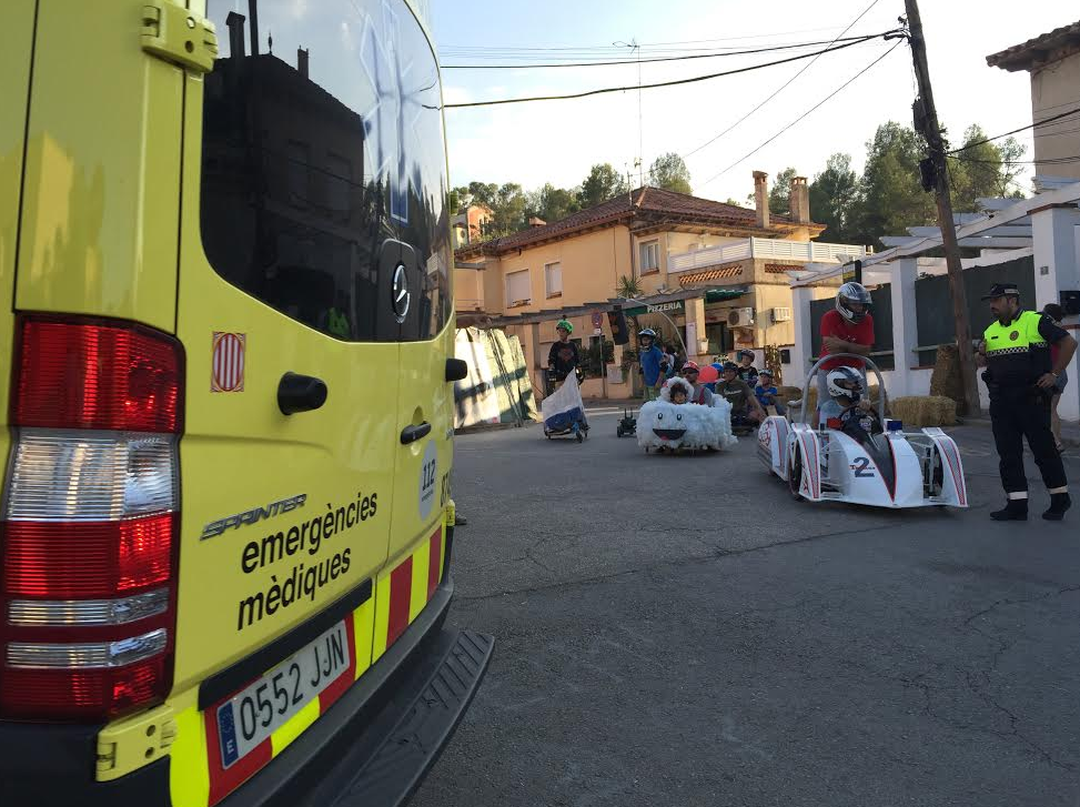 La segona baixada d'andròmines ha estat cancel·lada a causa d'una topada FOTO: Sergi Baixas