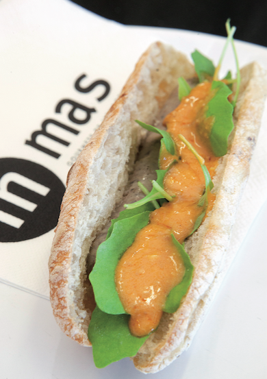 Un dels entrepans que ofereis Mas Gourmets FOTO: Arur Ribera 