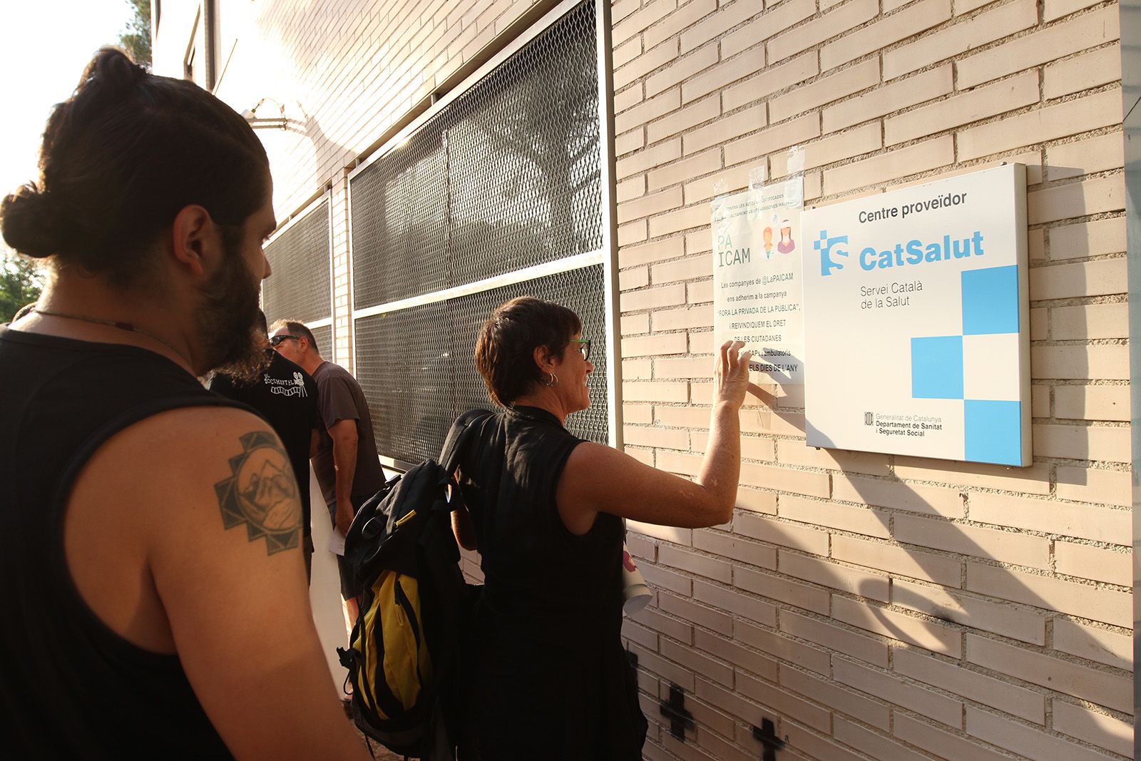 La concentració ha estat al CAP de Valldoreix  FOTO: Haidy Blanch