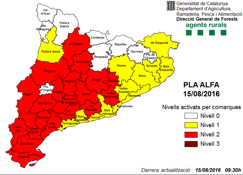 Mapa del Pla Alfa Mapa del Pla Alfa