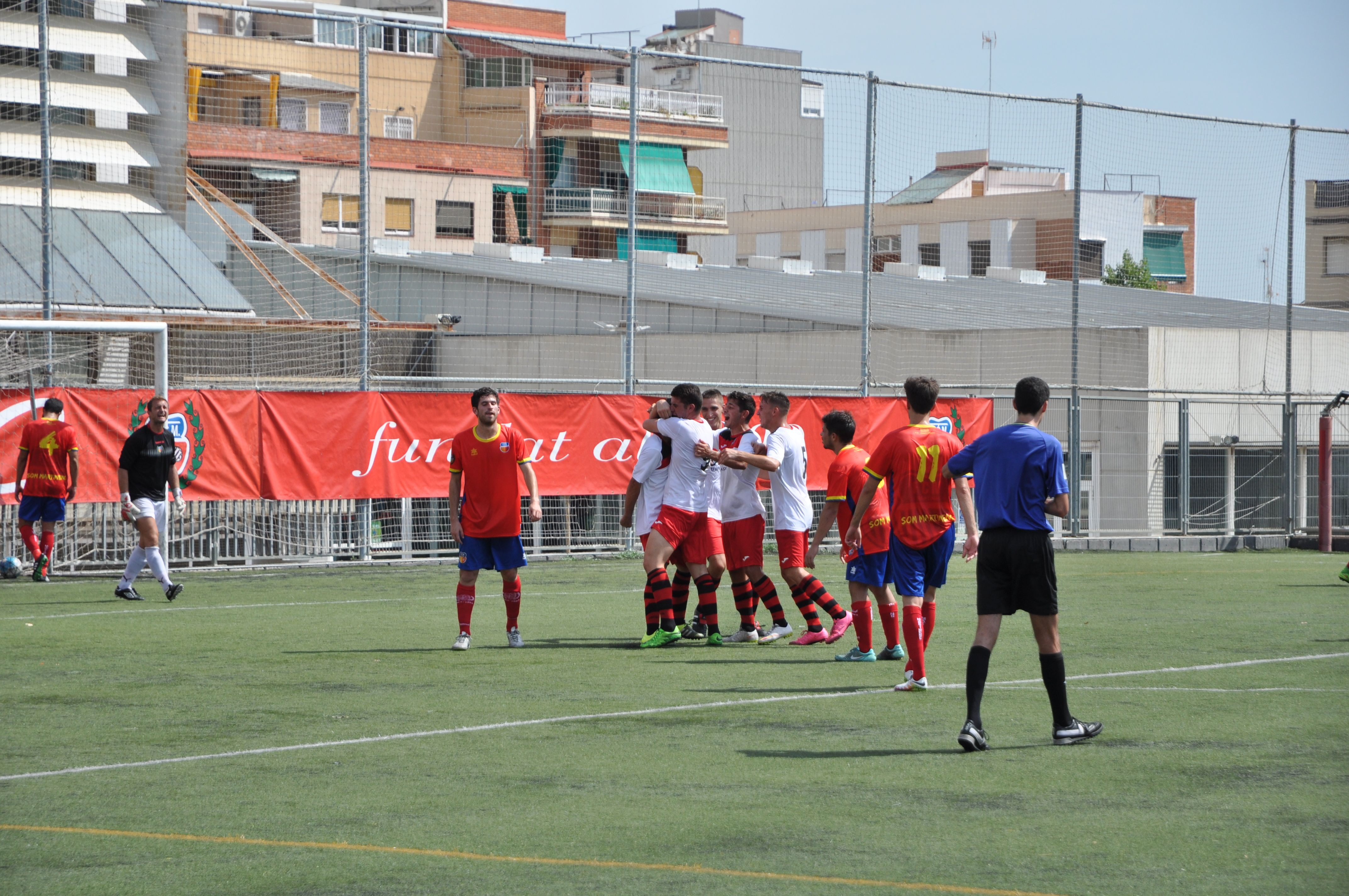 Ruben ha fet el primer gol del Sant Cugat Esport FC aquesta temporada FOTO: Pere Fernández