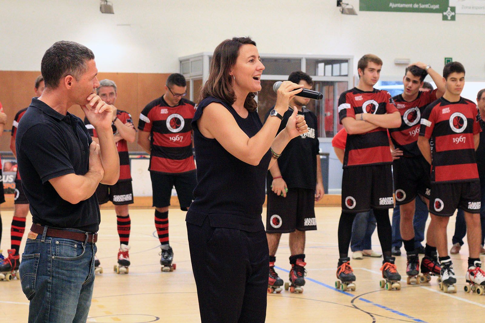L'alcaldessa de Sant Cugat, Mercè Conesa, ha presidit l'acte. FOTO: Lali Álvarez