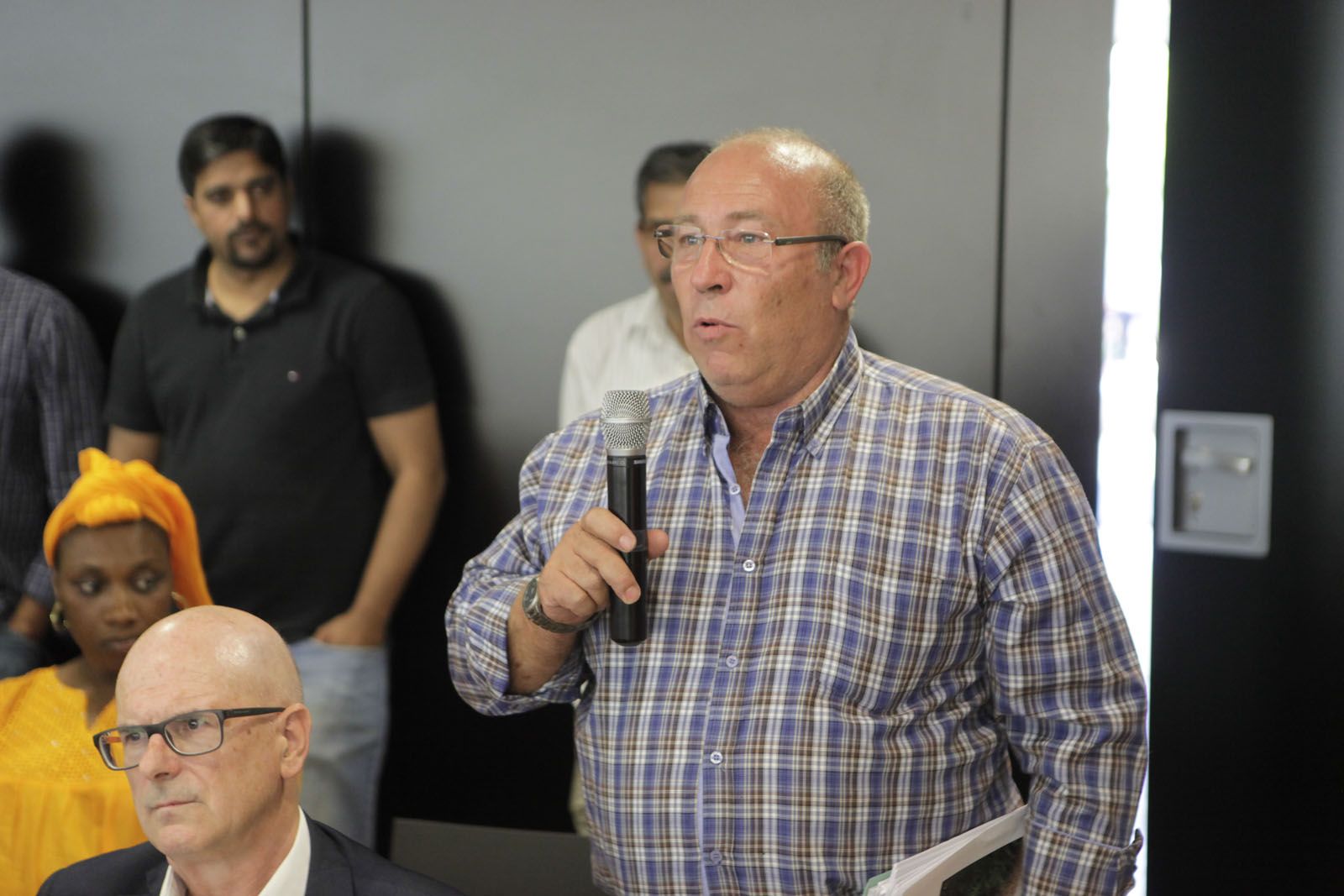 Àngel Garcia, durant la seva intervenció FOTO: Artur Ribera 