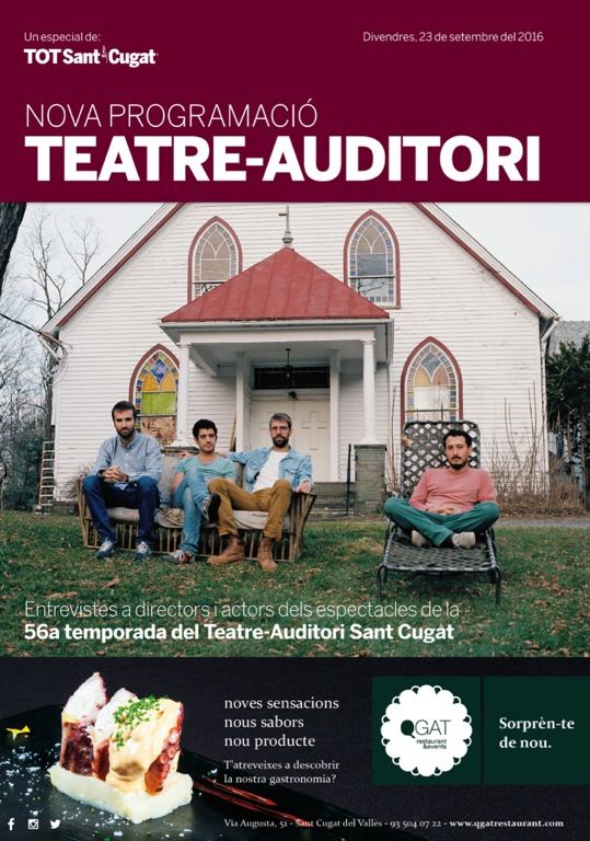 Portada del suplement de la programaci&oacute; del Teatre-Auditori