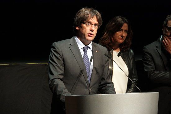 El President de la Generalitat ha tancat l'acte  FOTO: ACN
