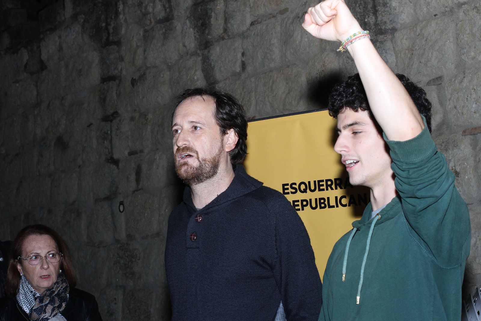 Cister&oacute; i Cah&iacute;s durant l'acte FOTO: Haidy Blanch