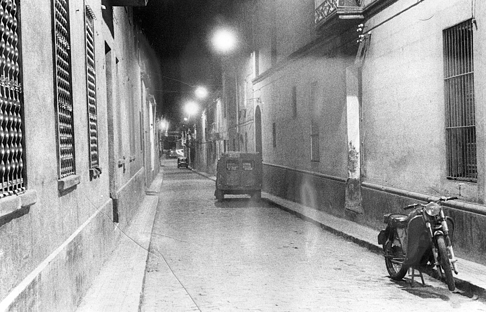 Fotografia del carrer de Xerric quan era oberta al trànsit FOTO: Arxiu