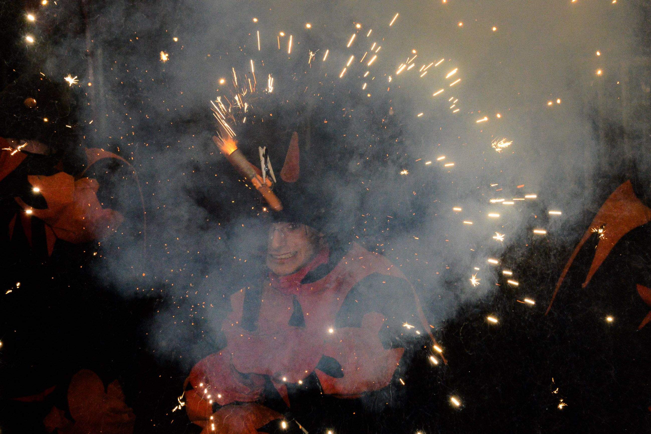 Els Diables Sant Cugat no podien faltar FOTO: Localpres