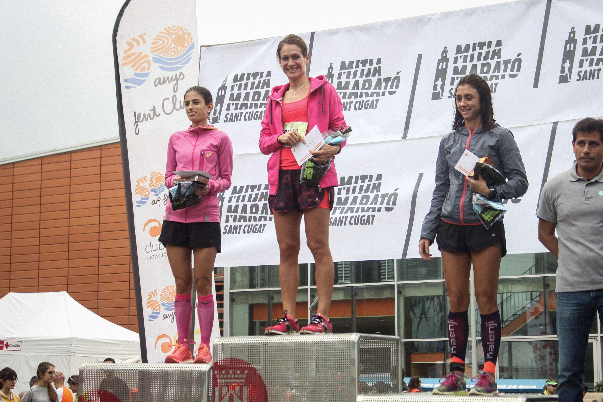 El podi femení amb Díez, Bernadi i Lombardo FOTO: Ale Gómez