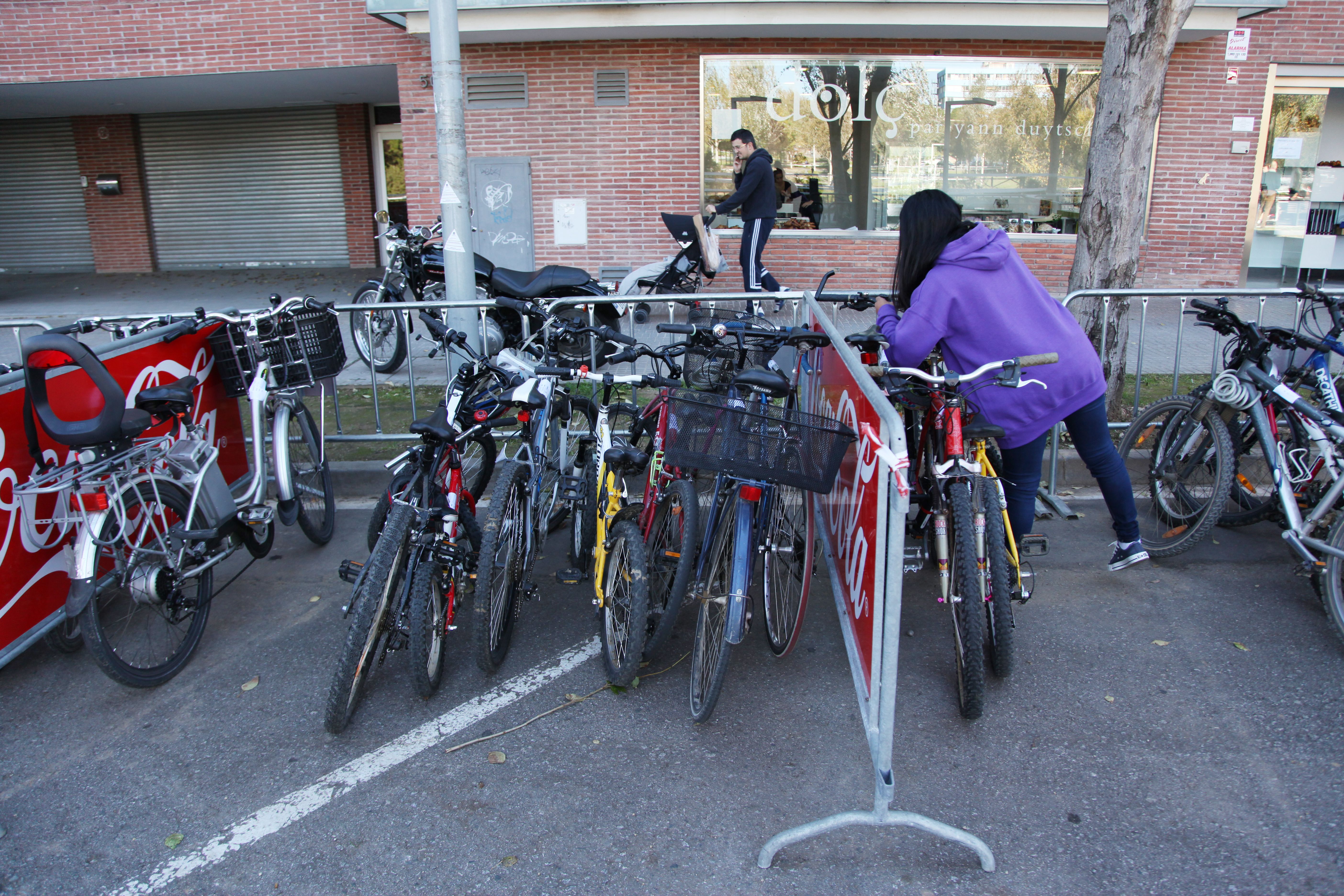 Enguany, el pàrquing de bicicletes s'instal·larà a Gran Via de les Corts Catalanes. FOTO: Lali Puig