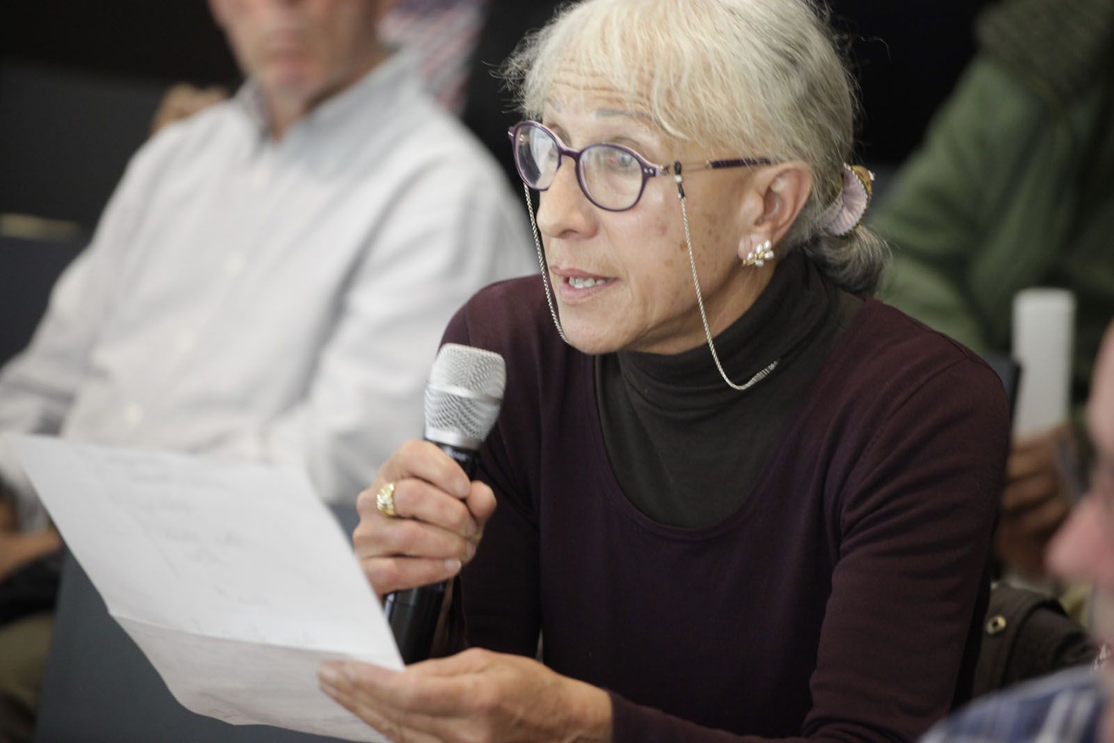 La Sra. Palacios durant la seva intervenció FOTO: Artur Ribera