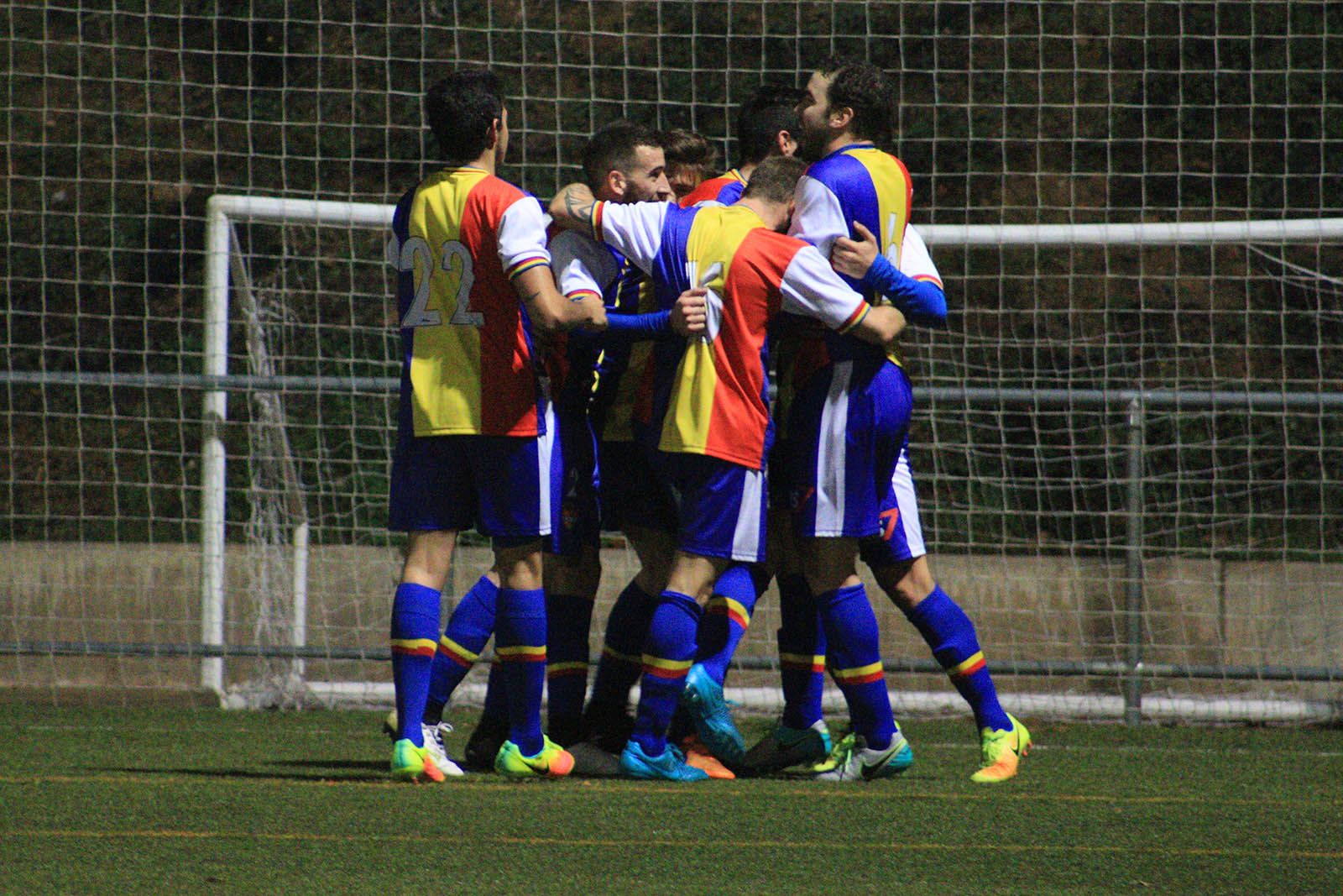 El primer gol de l'Andorra FC l'ha fet en el minut 81. FOTO: Lali Álvarez El primer gol de l'Andorra FC l'ha fet en el minut 81. FOTO: Lali Álvarez