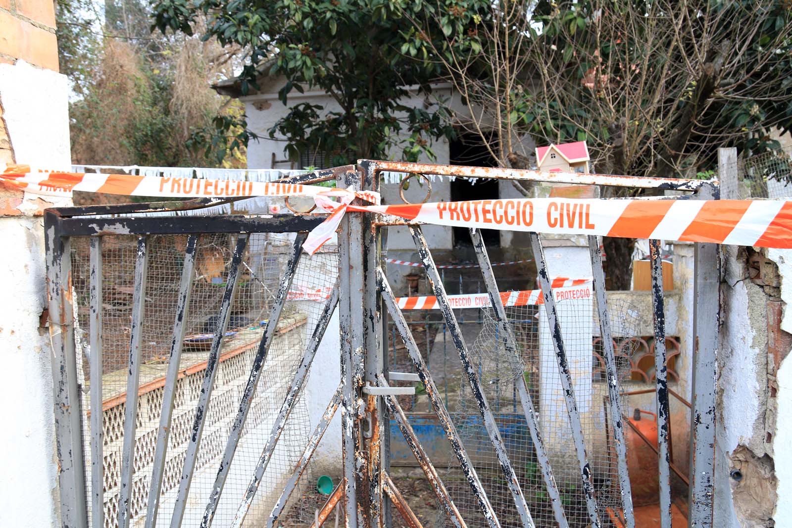 La casa ha quedat parcialment cremada FOTO: Lali Álvarez 