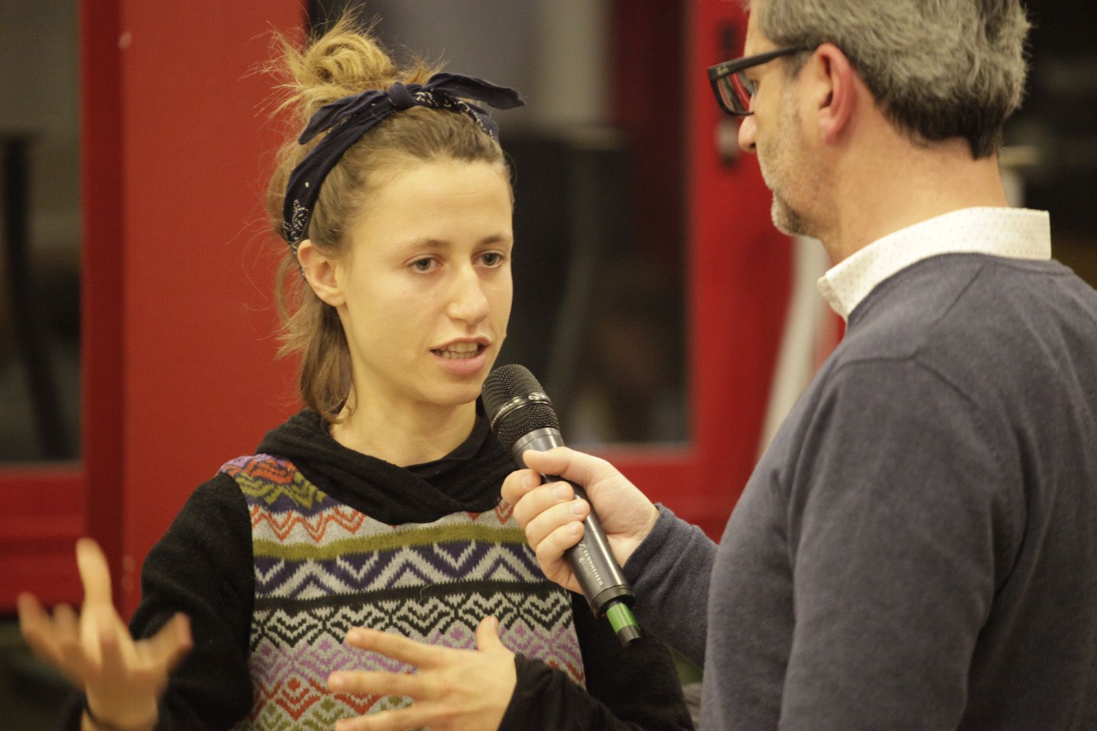 Patrícia Álvarez, de l'Espai Eco, durant la seva intervenció FOTO: Artur Ribera Patrícia Álvarez, de l'Espai Eco, durant la seva intervenció FOTO: Artur Ribera