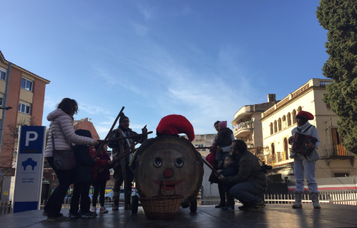 La cagada de Tió a Can Quitèria FOTO: Mireia Puente La cagada de Tió a Can Quitèria FOTO: Mireia Puente