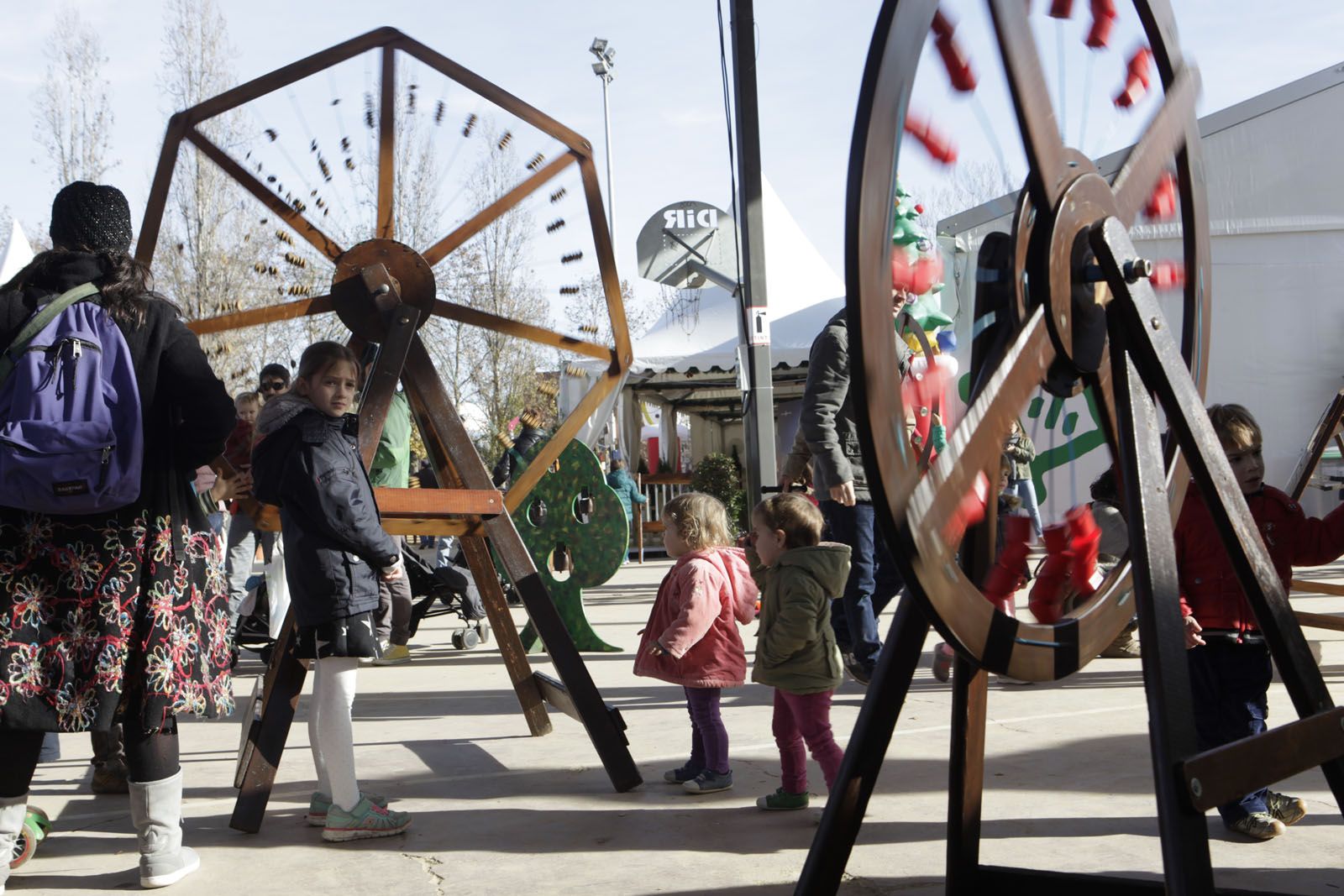 L'Envelat de Nadal està ubicat al parc de Ramon Barnils FOTO: Artur Ribera