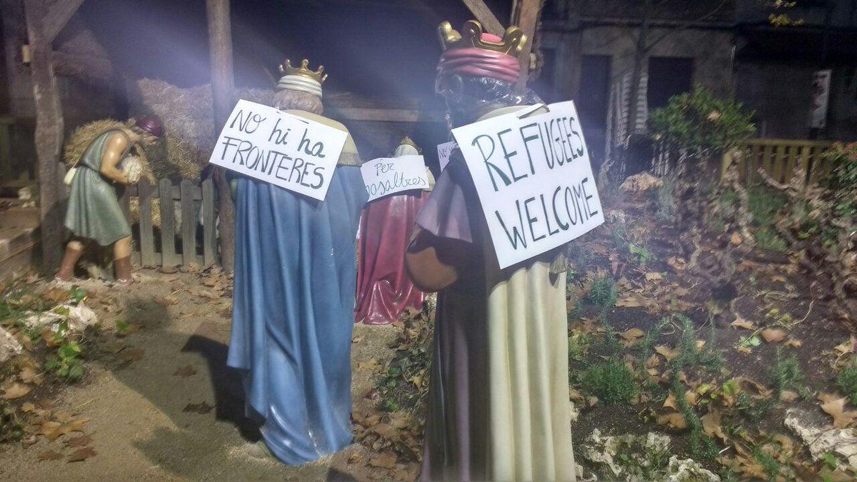 Els Reis d'Orient donen suport als refugiats FOTO: Arran Sant Cugat