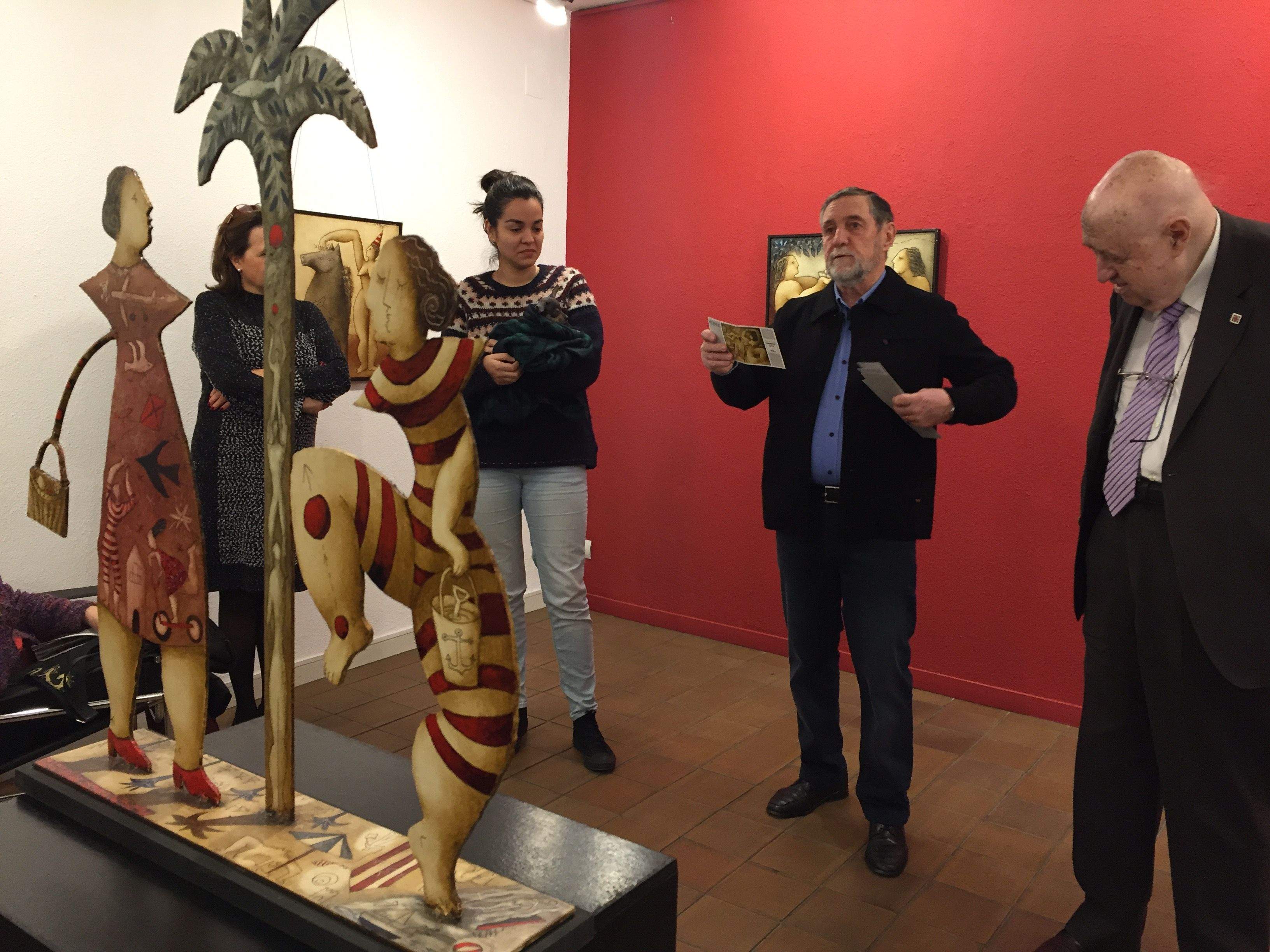 La mostra de Víctor Pedra s'ha inaugurat aquest 13 de gener  FOTO: C. Caballé