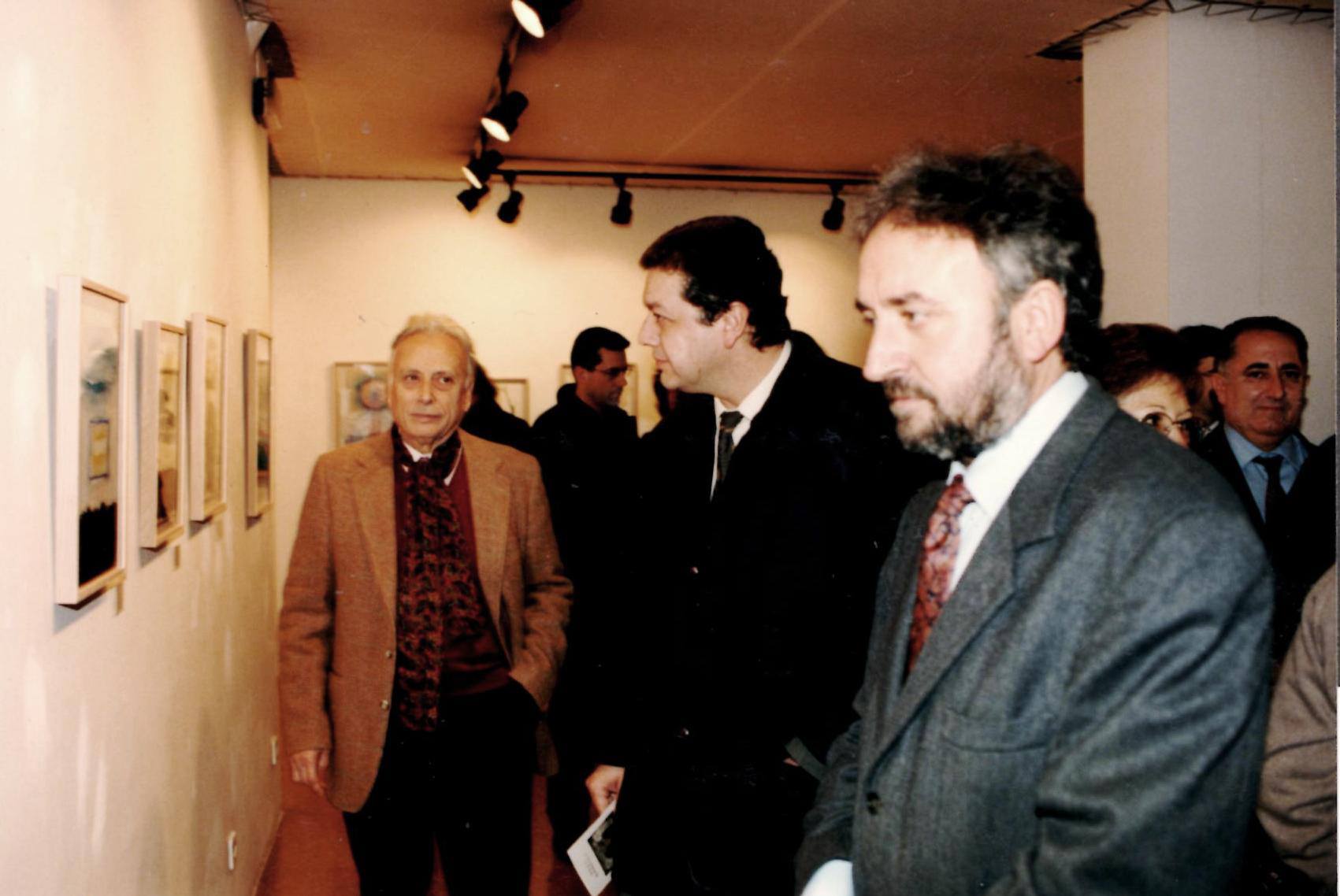 Inauguració exposició de J. Grau Garriga el 1997 a Canals Galeria d'Art. Foto: Arxiu
