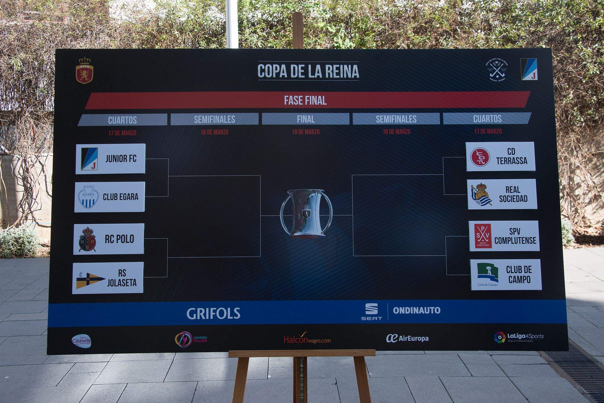 El quadre de quarts de final de la Copa del Rei i de la Reina. FOTO: Localpres El quadre de quarts de final de la Copa del Rei i de la Reina. FOTO: Localpres