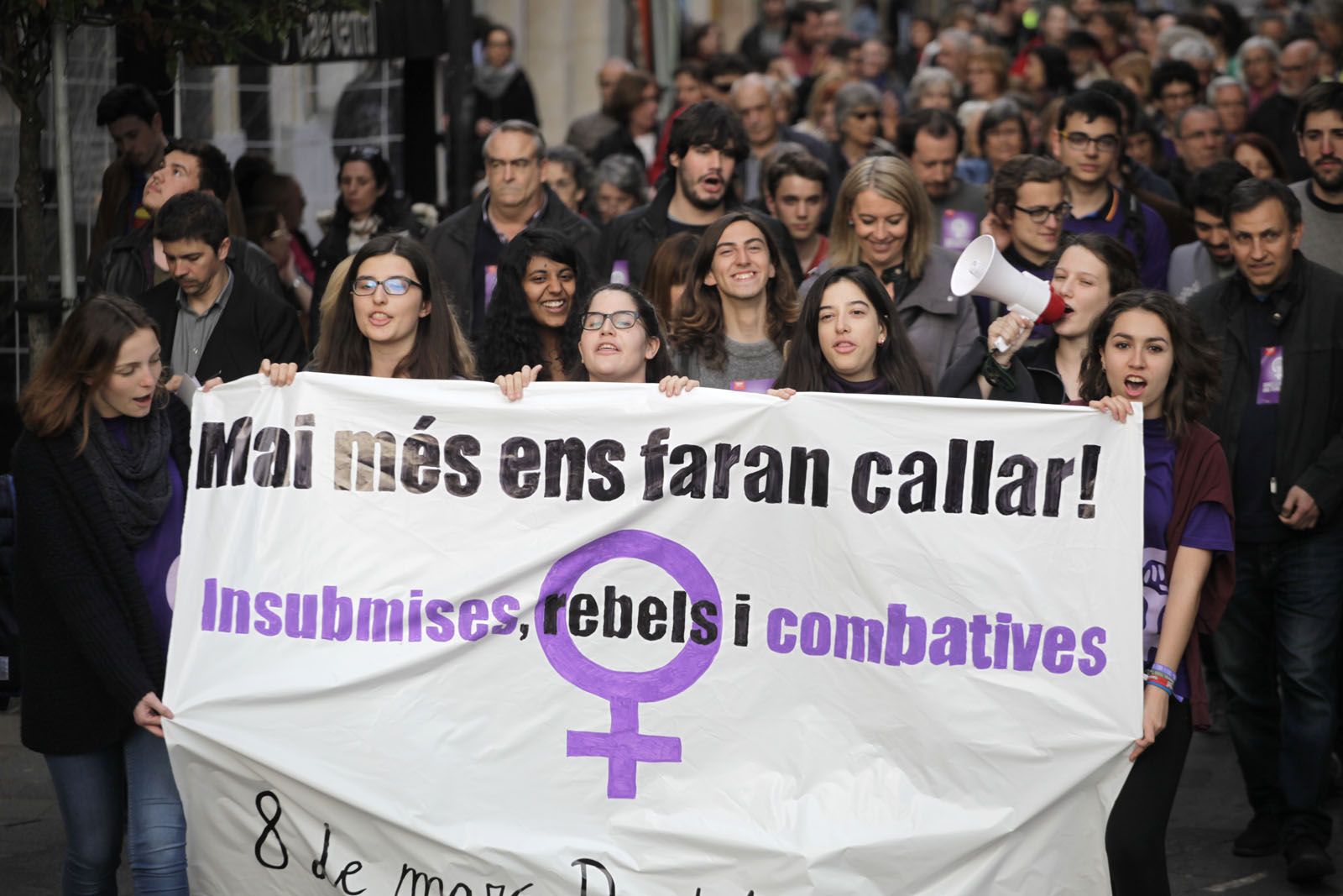 Manifestació del Dia Internacional de la Dona 2017. FOTO: Artur Ribera.