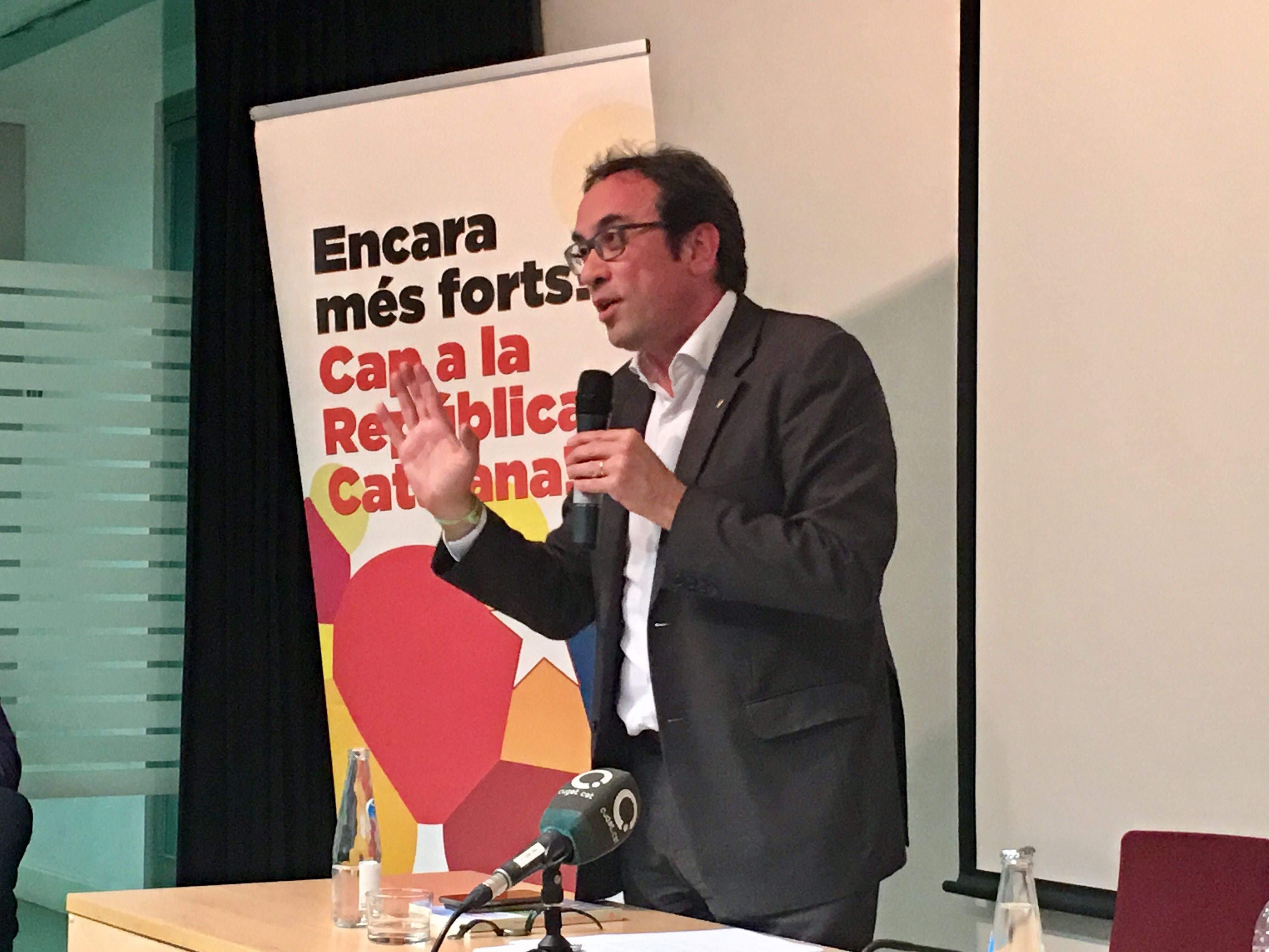 El Conseller Rull ha parlat sobre la independ&egrave;ncia de Catalunya FOTO: Lala Aguilera