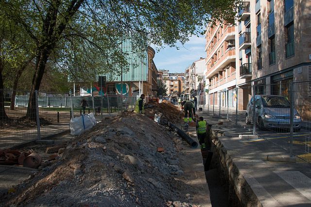 Vianantitzaci&oacute; del carrer de Castellv&iacute; FOTO: Localpres