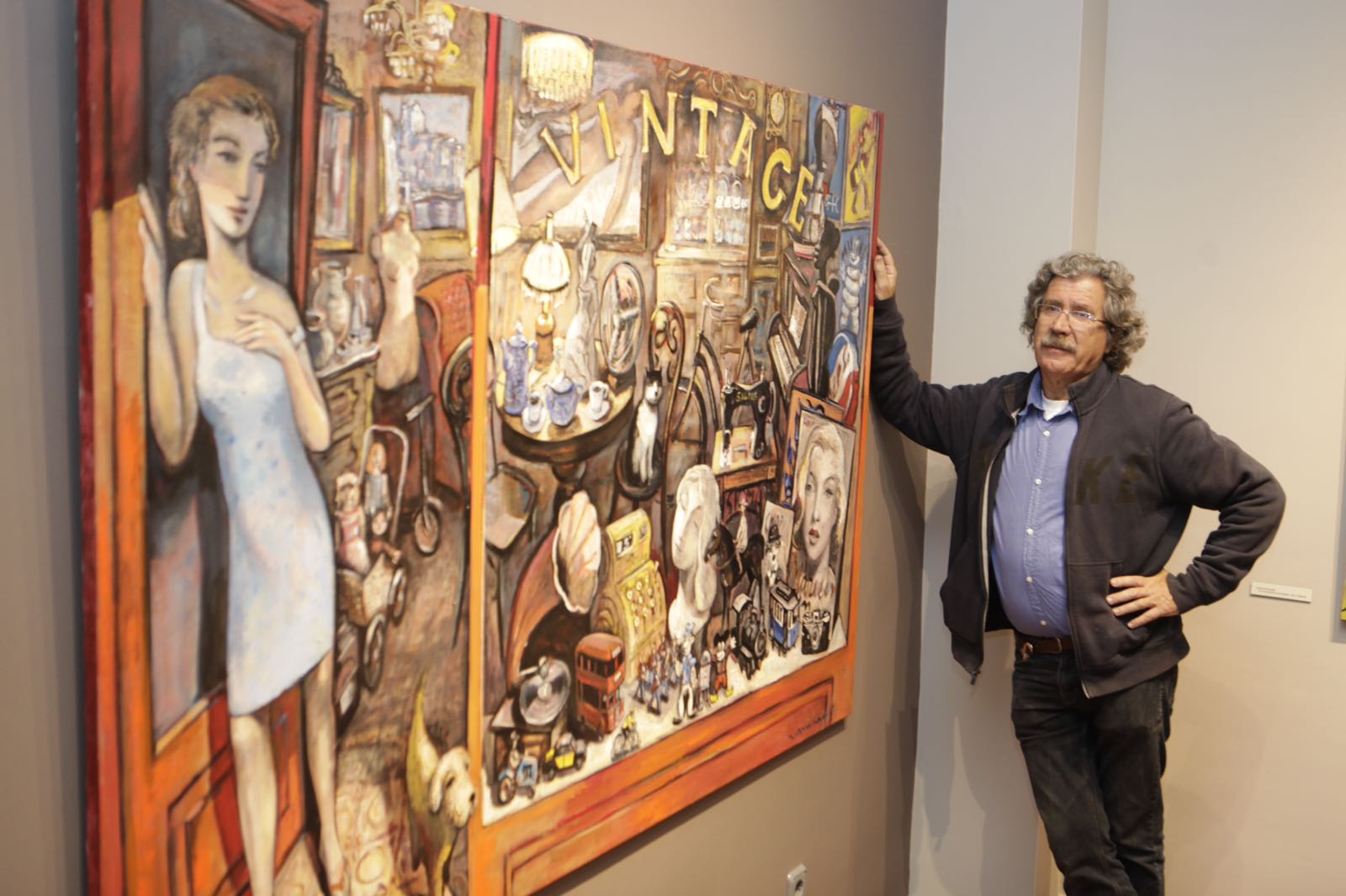 Ramon Moscardó a l'exposició FOTO: Artur Ribera Ramon Moscardó a l'exposició FOTO: Artur Ribera