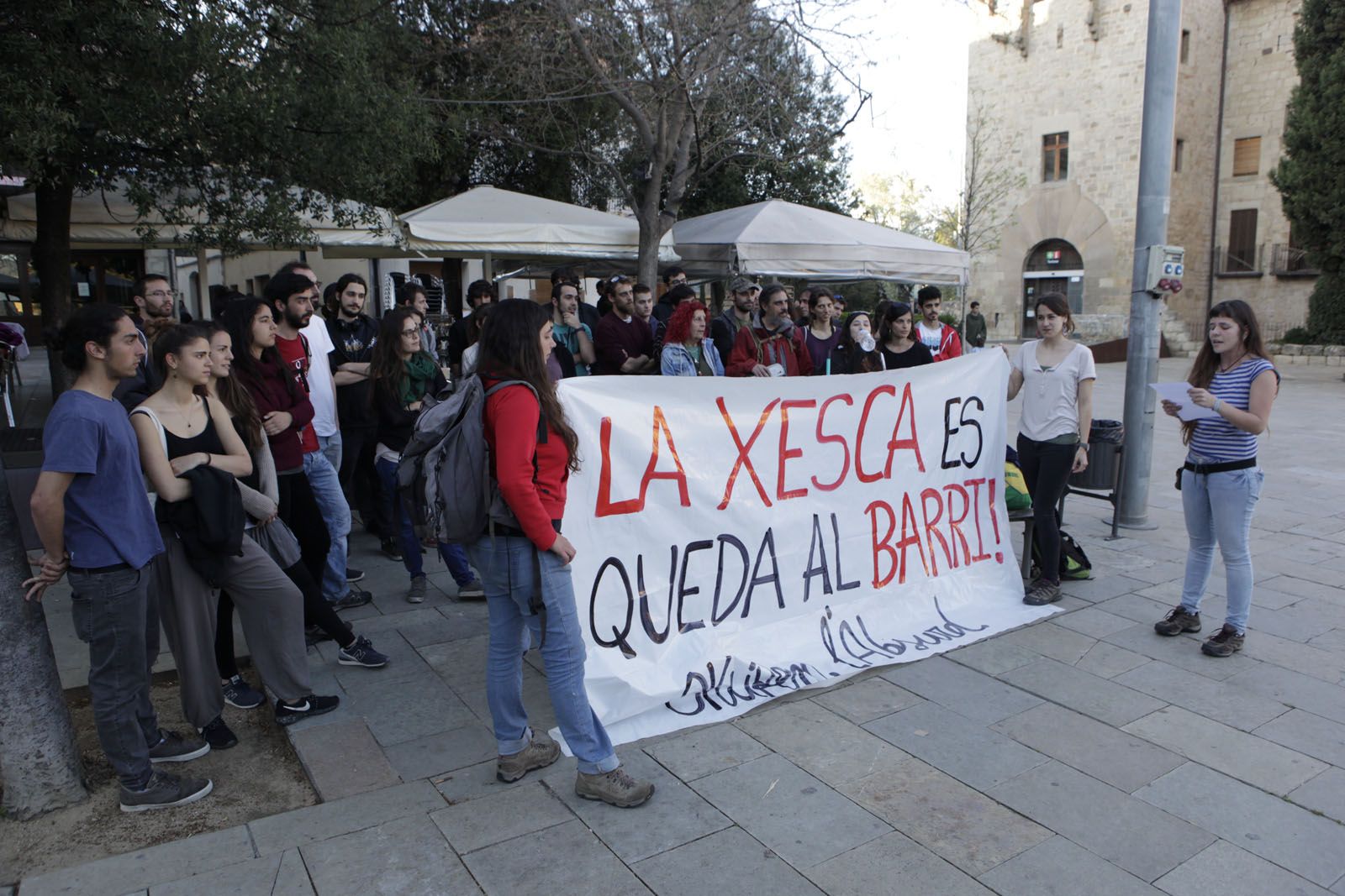 La concentració ha començat a la plaça d'Octavià. FOTO: Artur Ribera