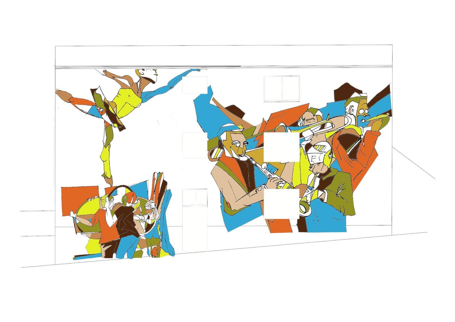 Projecte mural de l'alumne Javier Pantaleón Hernández  