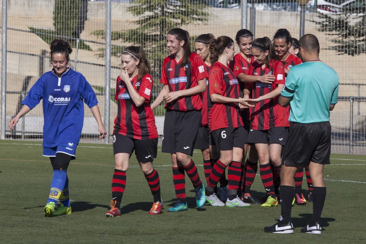 El Sant Cugat Esport FC ha guanyat (10-0) el CE Base Olèrdola. FOTO: Lali Puig