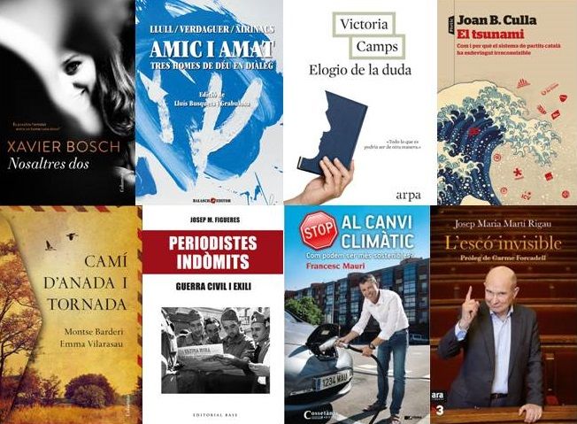 Alguns dels llibres santcugatencs del 2017 Alguns dels llibres santcugatencs del 2017