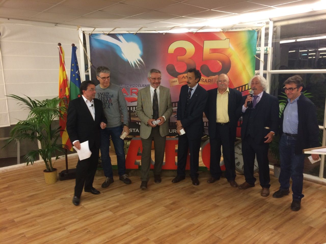 Els fundadors i expresidents del Club ARC han estat homenatjats. FOTO: &Agrave;. L. P.