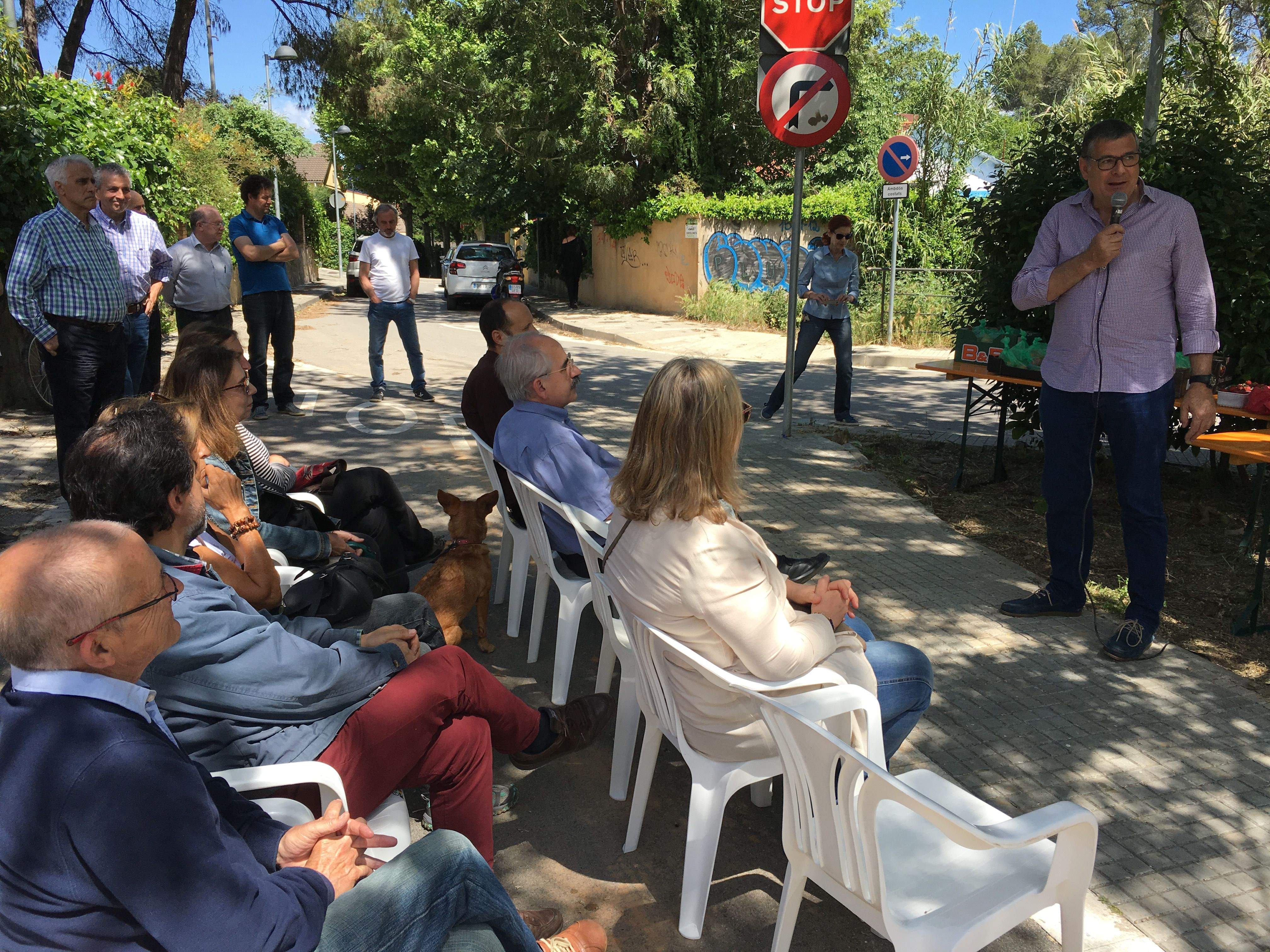 Acte d'inauguració del bosc comestible de la Serreta, a Valldoreix FOTO: EMD Valldoreix