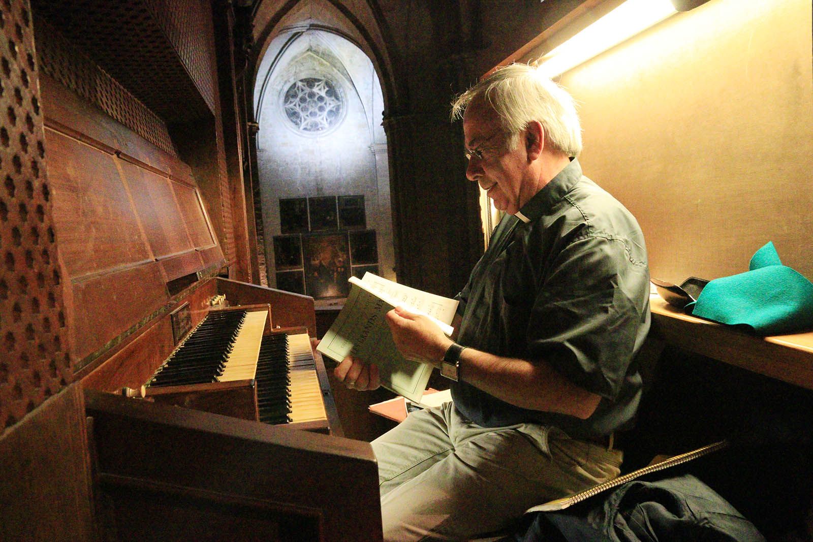 El mestre organista Vicens Grané. FOTO: Lali Álvarez