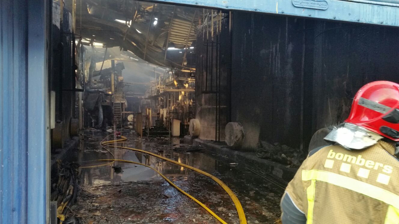 Imatge de la nau que s'ha cremat aquest 16 de maig FOTO: Ajuntament Sant Cugat