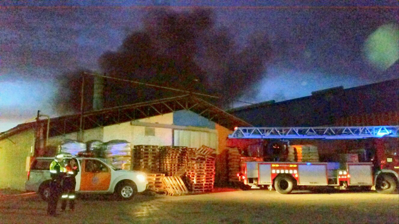 Incendi a la fàbrica de Can Calopa FOTO: Ajuntament de Sant Cugat