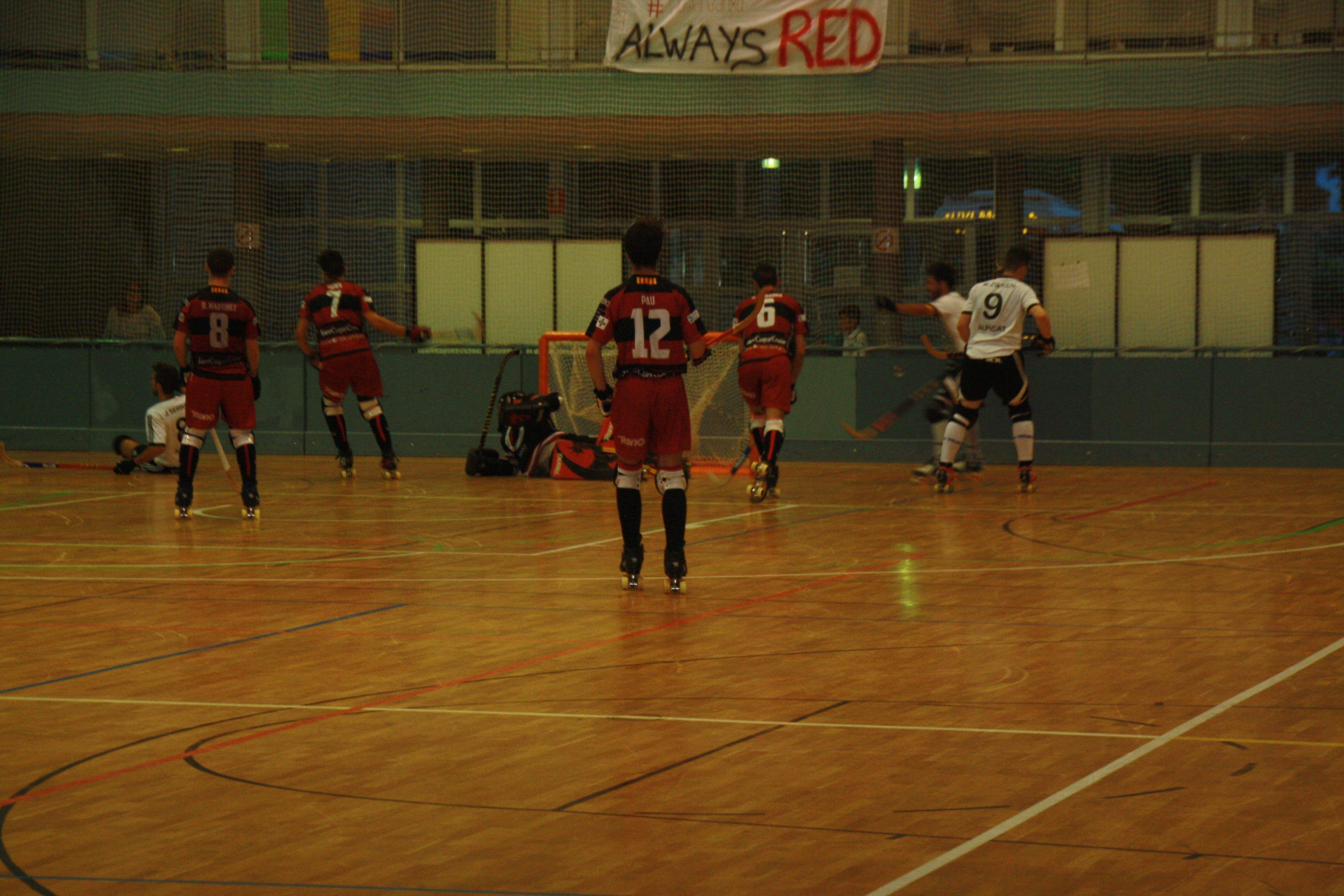 Imatge de l'&uacute;ltim gol de l'equip d'Alpicat. FOTO: &Agrave;lex L&oacute;pez Puig