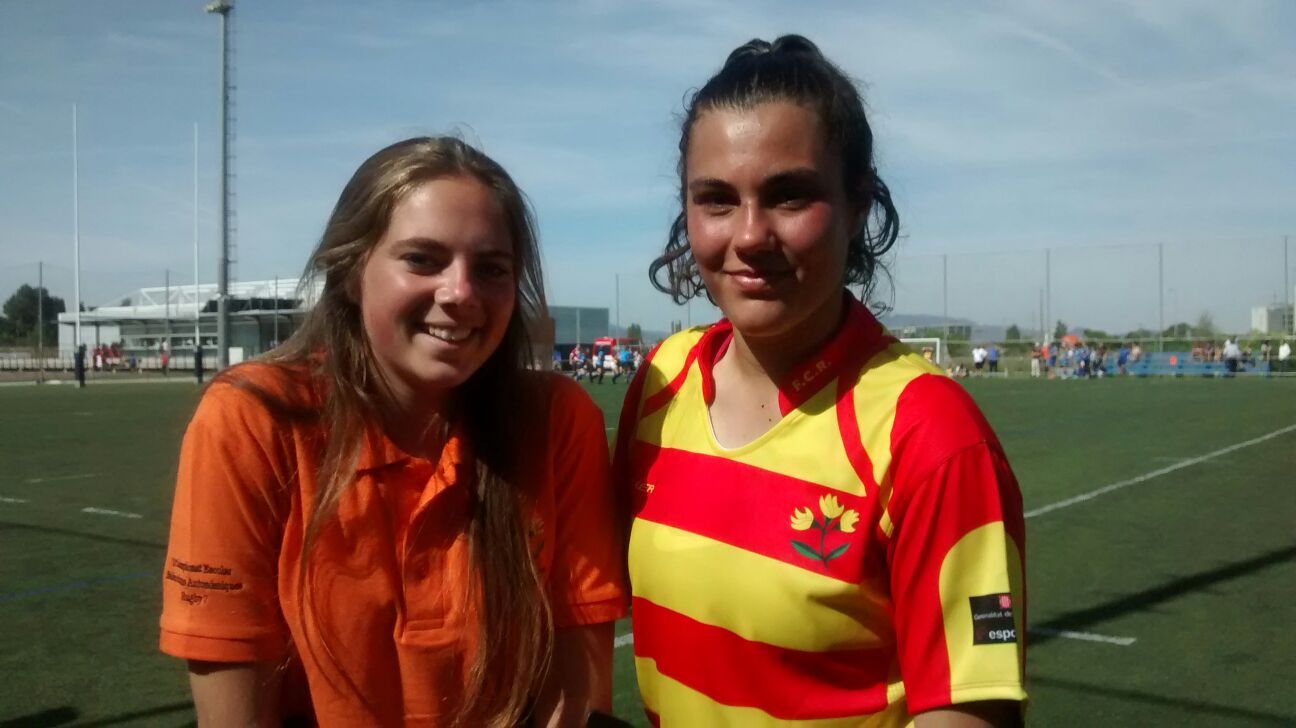 Irene Gesa i Irene Aires, a la ZEM La Guinardera. FOTO: Mònica Condeminas