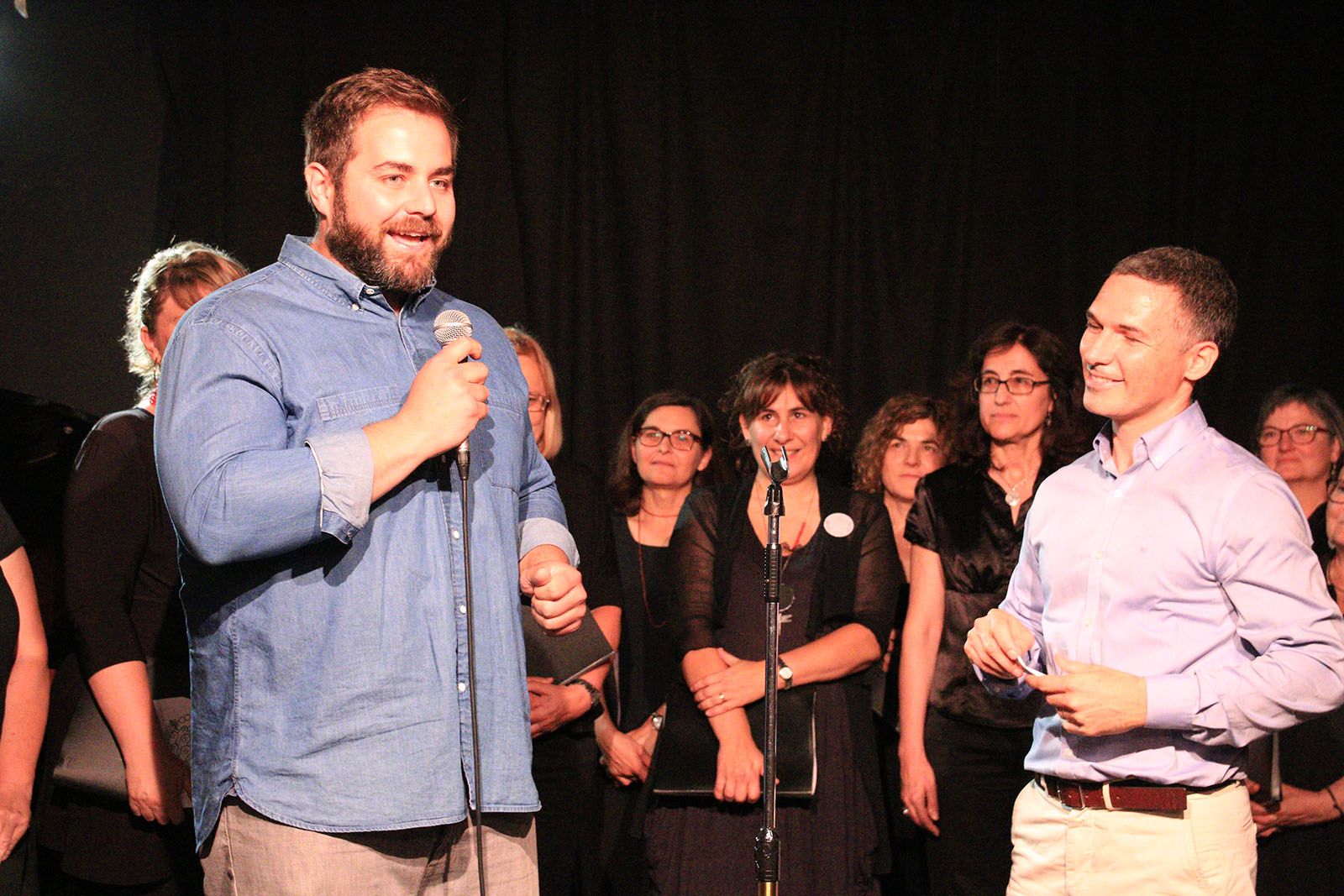 Eloi Rovira i Keko Marz&aacute; han presidit l'acte. FOTO: Lali &Aacute;lvarez