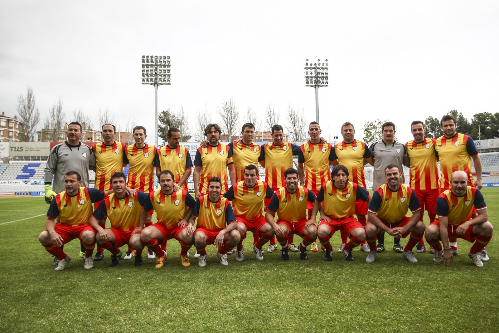 Selecció catalana de veterans de futbol. FOTO: FCF