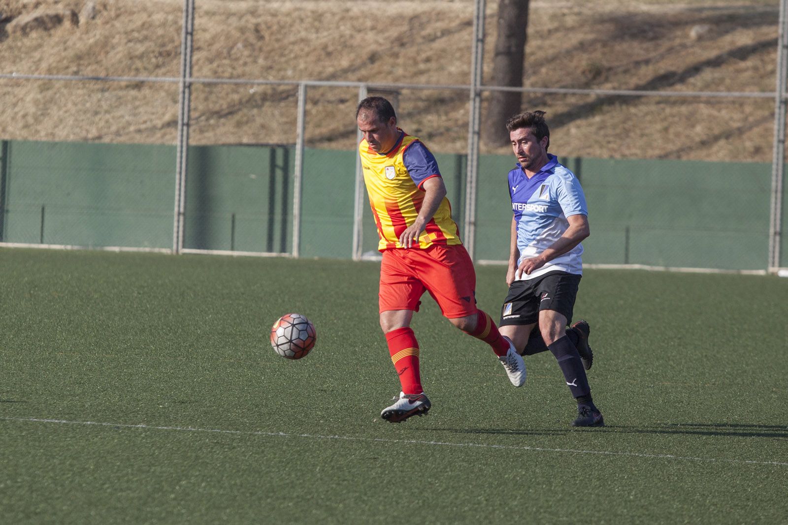 Jordi Lardín, un dels jugadors més coneguts de la selecció catalana de veterans. FOTO: Lali Puig Jordi Lardín, un dels jugadors més coneguts de la selecció catalana de veterans. FOTO: Lali Puig